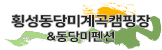 횡성동당미계곡캠핑장 & 동당미펜션 홈페이지 Logo